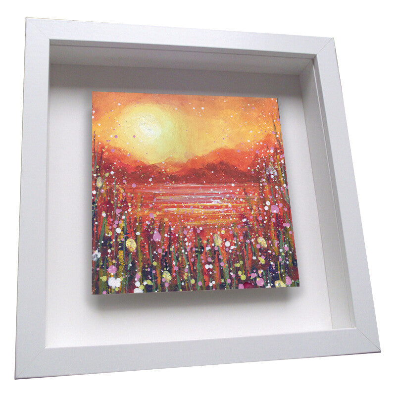 "Autumn Sunrise" Printed Ceramic Tile by Emily Ward