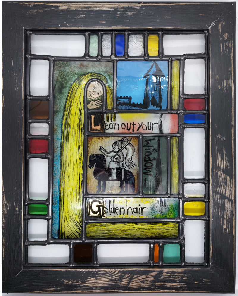 Goldenhair stained glass by Bryan Smith