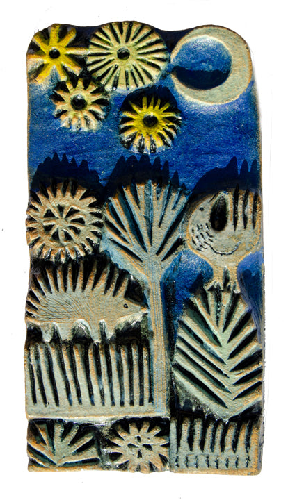 Hedgehog - Ceramic Relief by Hilke MacIntyre