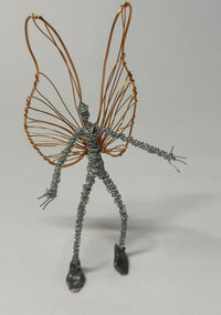 Gold Winged Standing Wire Fairy by Rachel Ducker