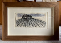 Hill Top - freemotion embroidery by Sue Nicholls