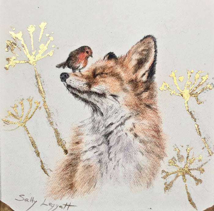 Fox and Robin II - by Sally Leggatt