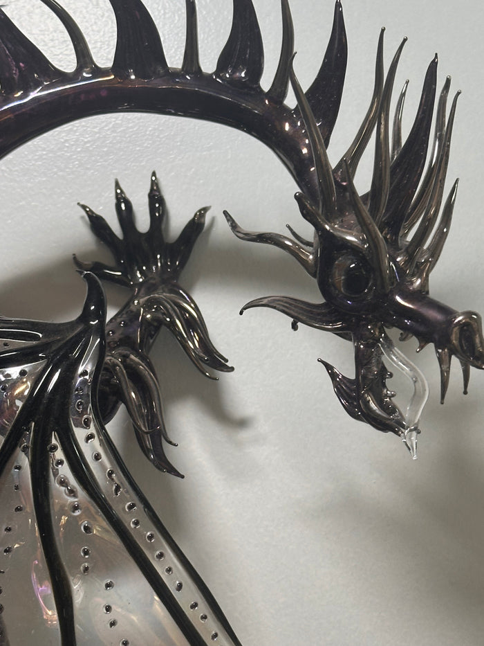 Large Wall Dragon Purple & Bronze (SY125633) by Sandra Young