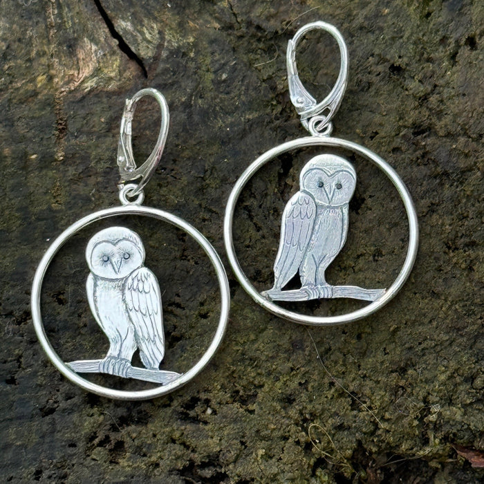 Owl Earrings by Rachel Bailey