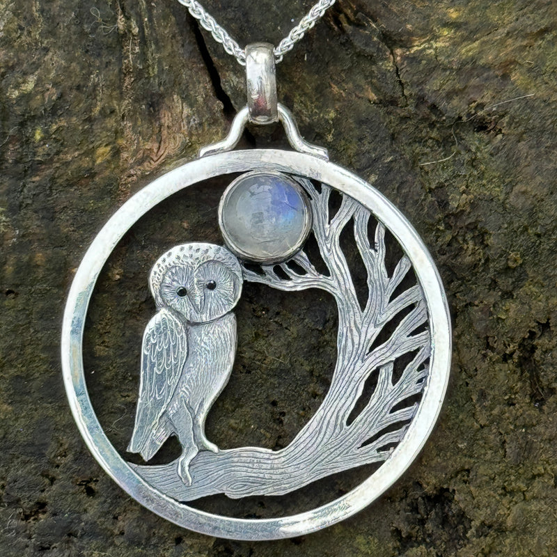 Owls Rest Pendant by Rachel Bailey