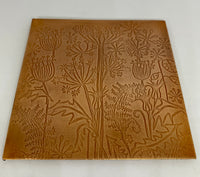 Busy Seedhead Handmade Embossed Copper Coasters by Quirky Metals