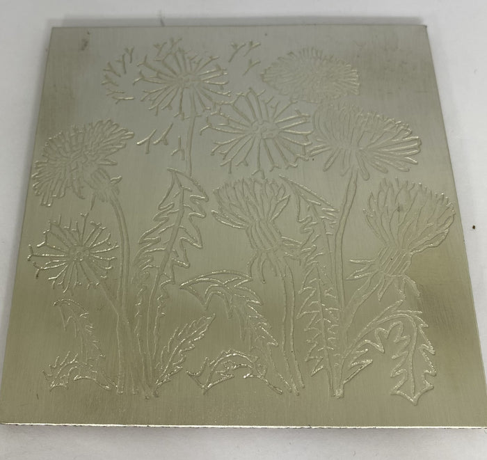 New Dandelion Embossed Pewter Coasters by Quirky Metals