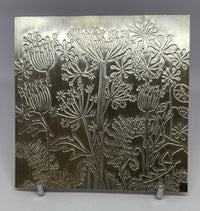 Original Dandelion Embossed Pewter Coasters by Quirky Metals