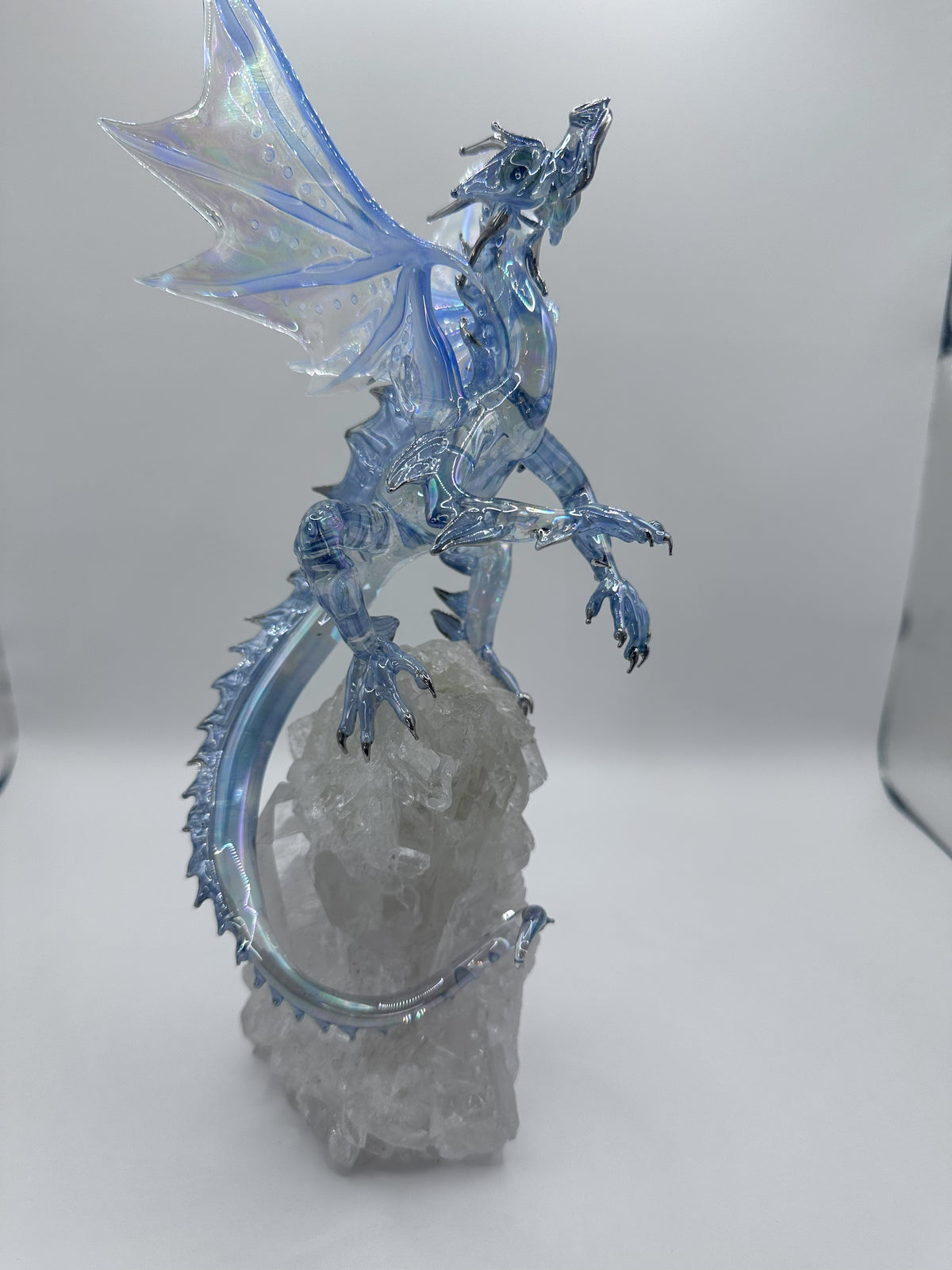 Ice Dragon on Quartz (SY125634) by Sandra Young