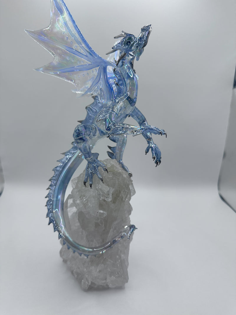 Ice Dragon on Quartz (SY125634) by Sandra Young