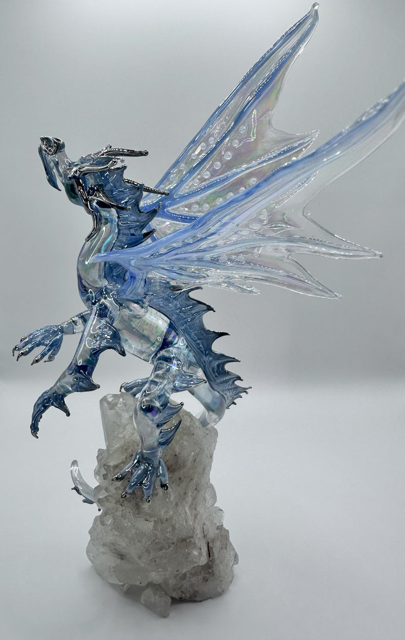 Ice Dragon on Quartz (SY125634) by Sandra Young