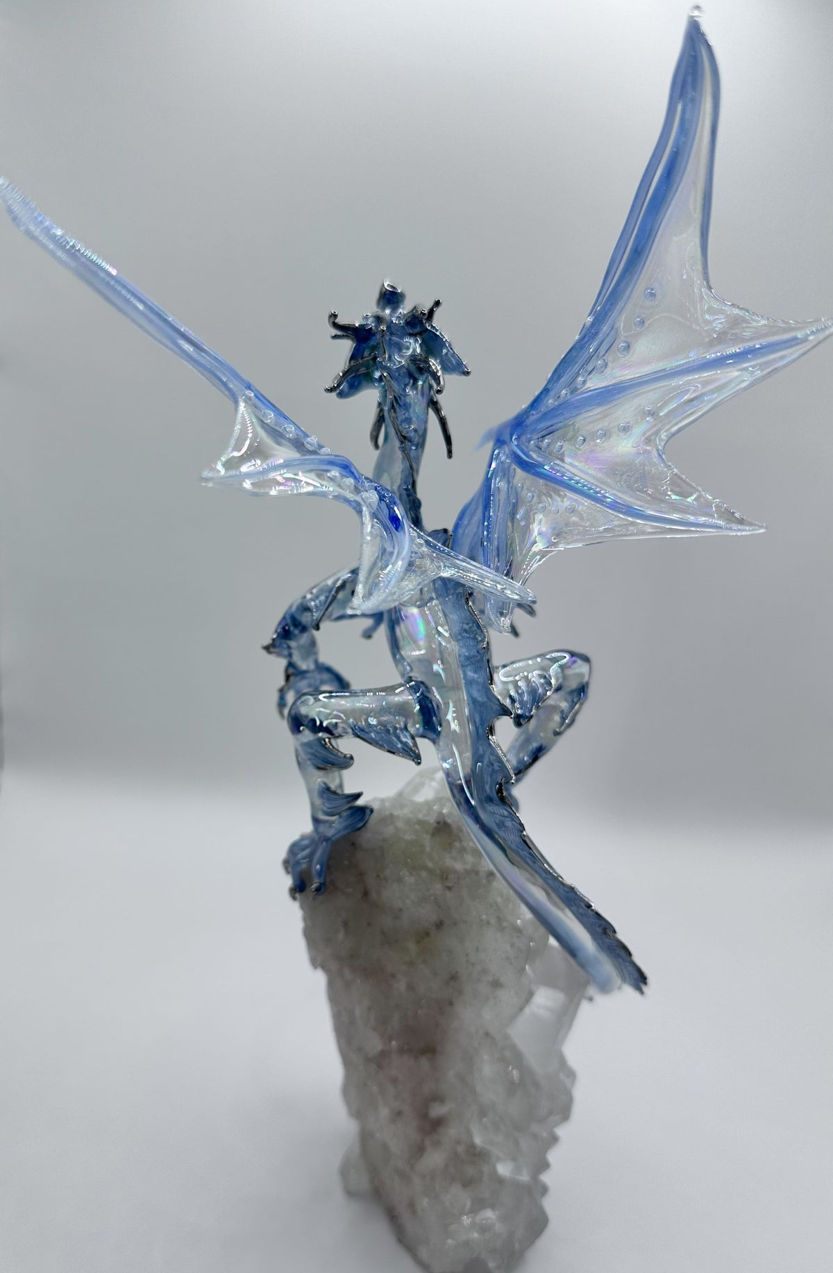 Ice Dragon on Quartz (SY125634) by Sandra Young