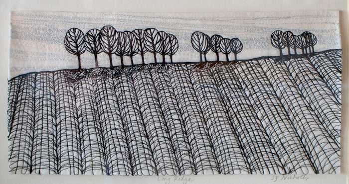 Long Ridge (large) - freemotion embroidery by Sue Nicholls