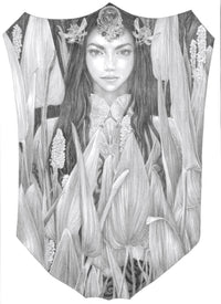 Thalia - Original Pencil Drawing by Ed Org