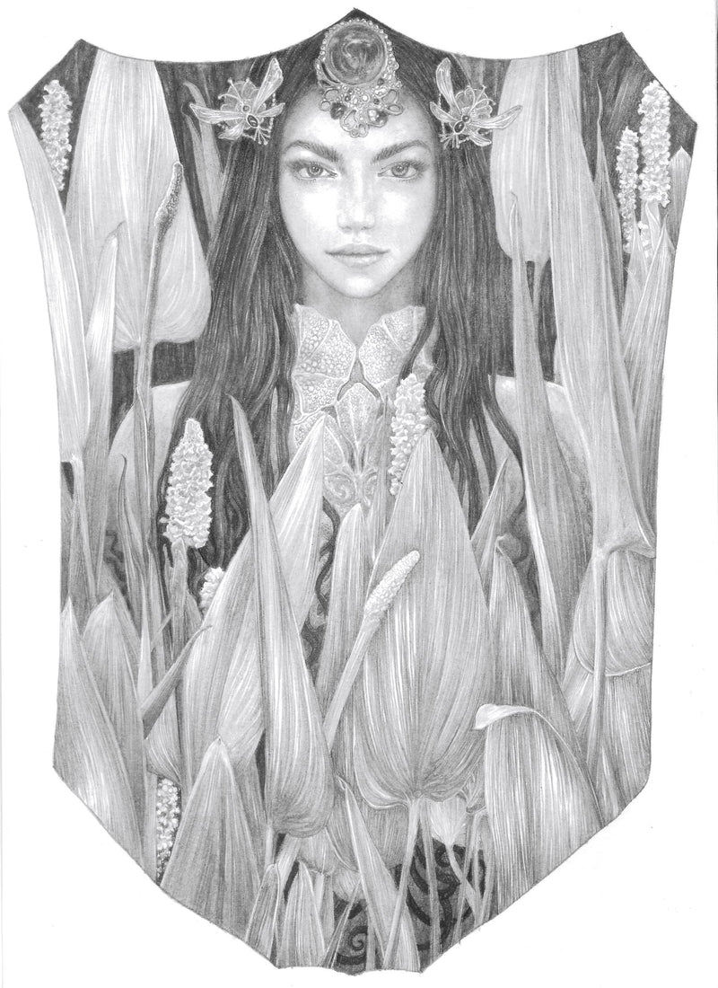 Thalia - Original Pencil Drawing by Ed Org