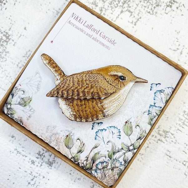 Wren Brooch by Vikki Lafford Garside