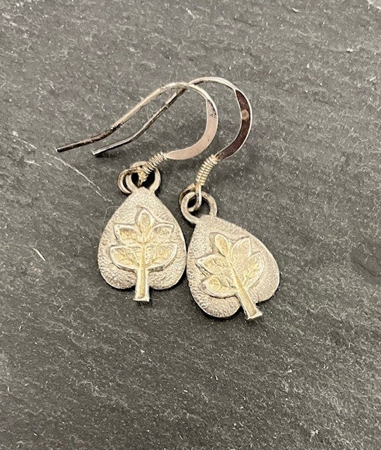 Silver Tree Earrings by Xuella Arnold