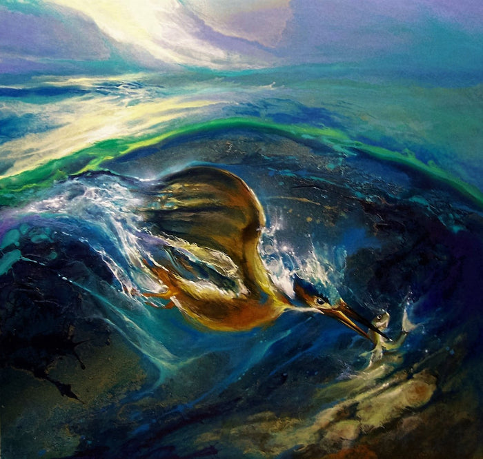 Nosedive - oil painting by Julien Hatswell