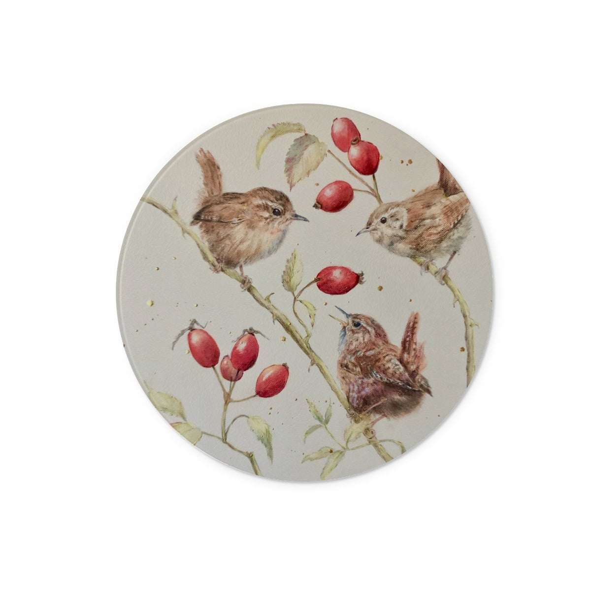 Chime of Wrens Glass Chopping Board