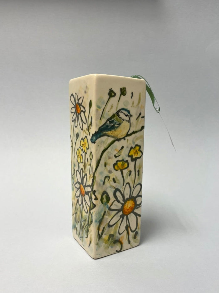 Tall square vase by Jenny bell 