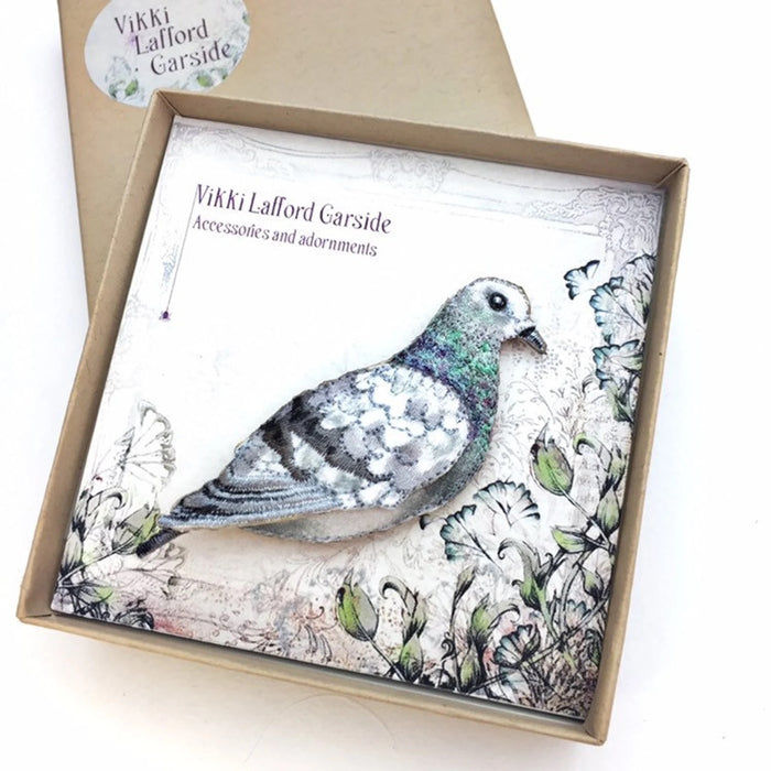 Pigeon Brooch by Vikki Lafford Garside