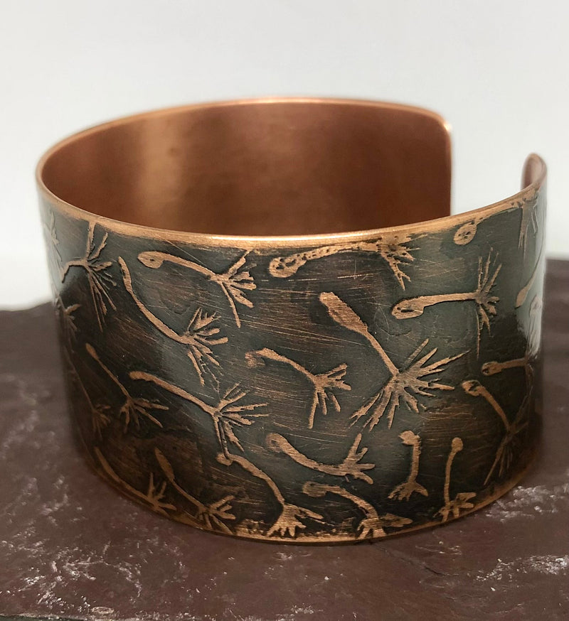 Dandelion Copper Cuff by Anna Roebuck