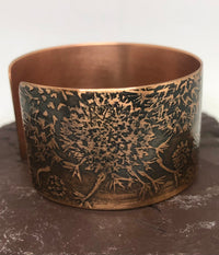 Dandelion Copper Cuff by Anna Roebuck