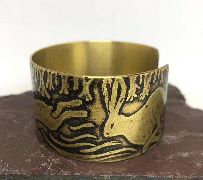 Hare Design Cuff by Anna Roebuck