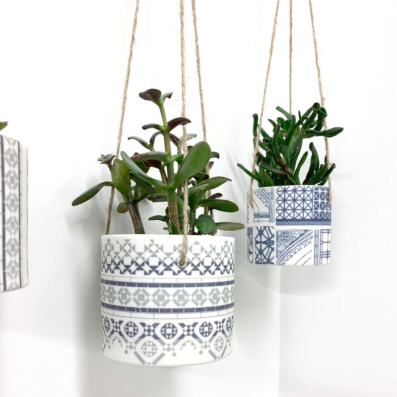 Porcelain hanging pot by Alex Allday