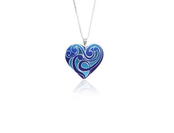 Amour Blue Pendant by Pixalum