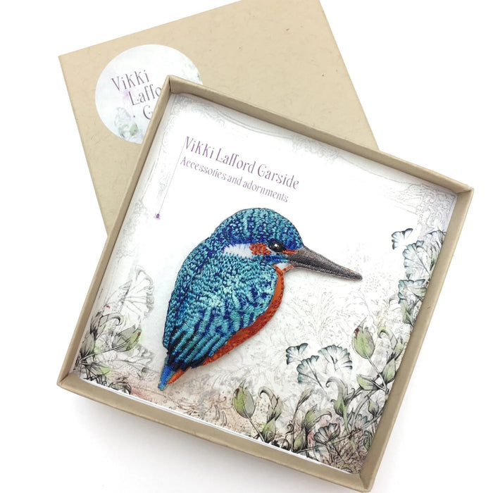 Kingfisher Brooch by Vikki Lafford Garside