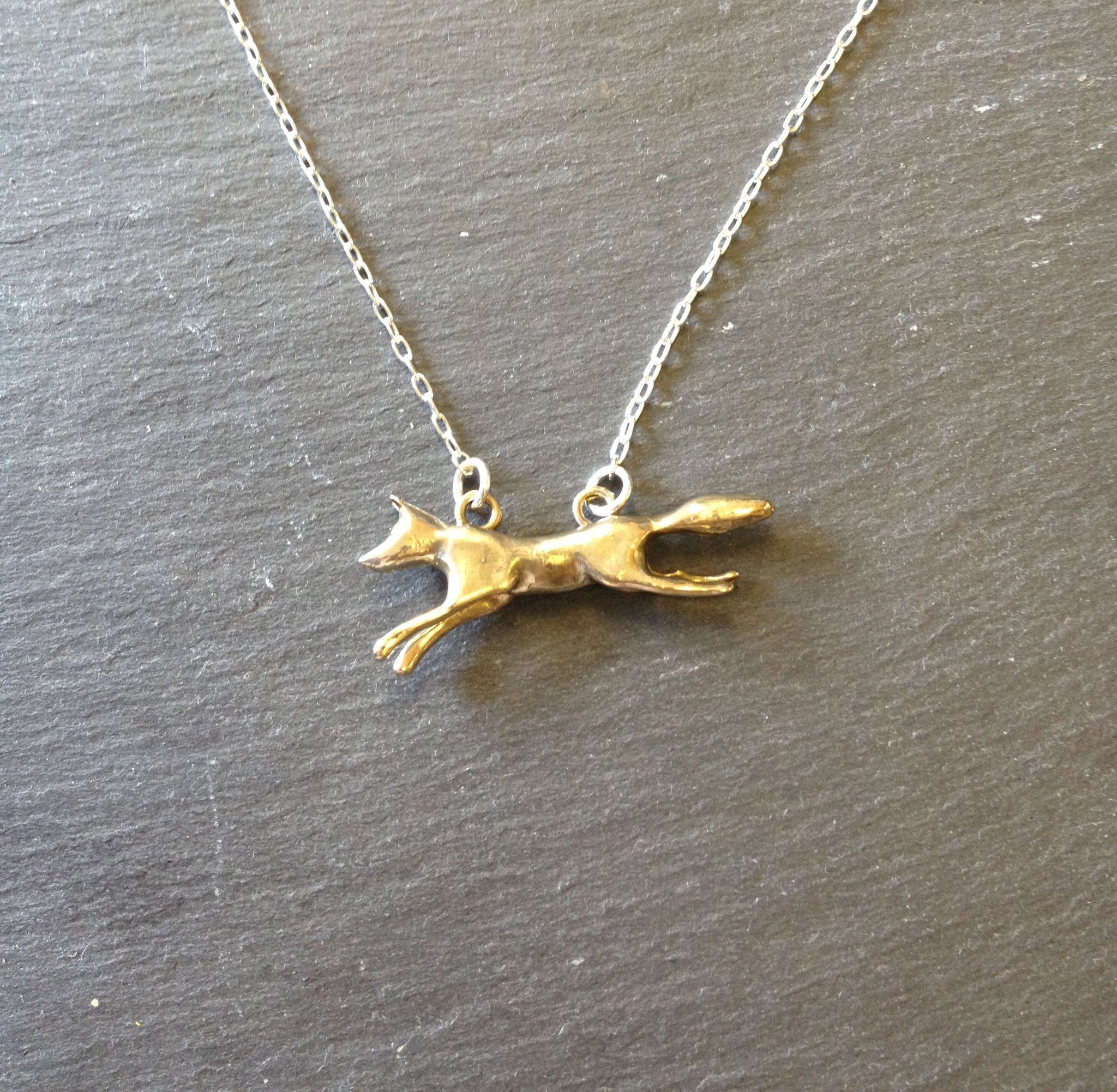 Fox necklace, Geometric Necklace, Fox jewelry, animal necklace, Fox gift -  Shop Glorikami Necklaces - Pinkoi