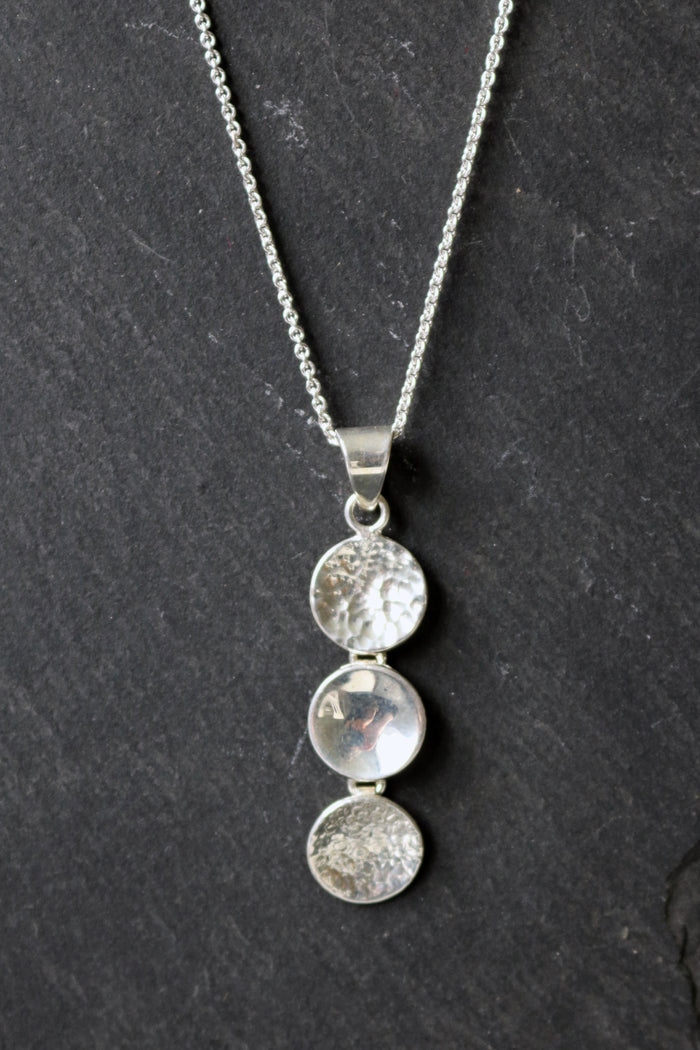 Silver Discs Pendant by Chris Lewis (CL77)