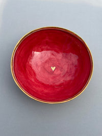 Medium Red, Orange and Gold Bowl by Sophie Smith