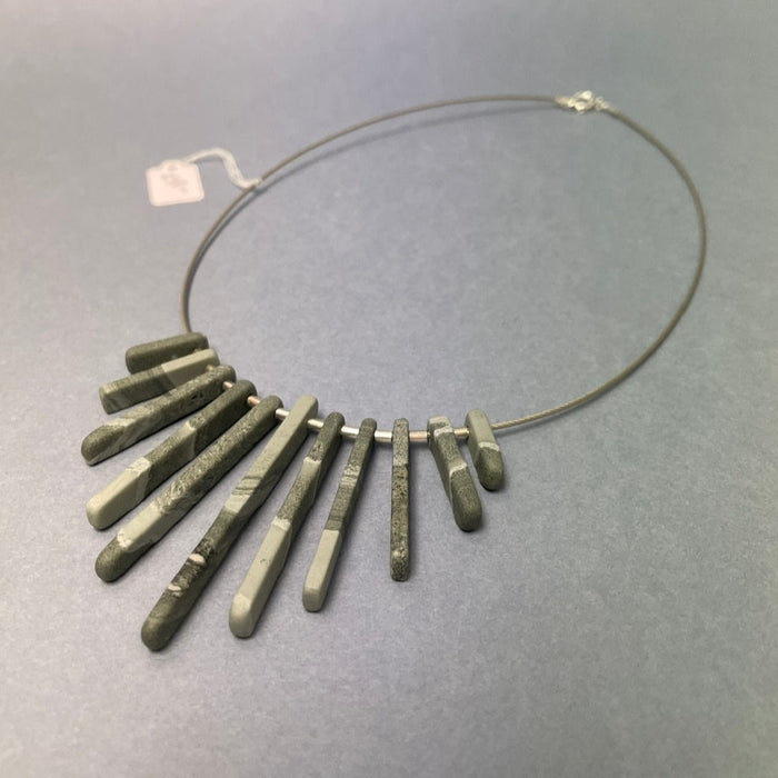 Fringe Necklet by Slate and Silver