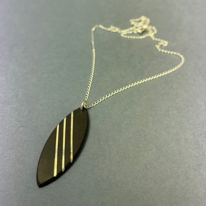 triple line pendant by Slate and Silver