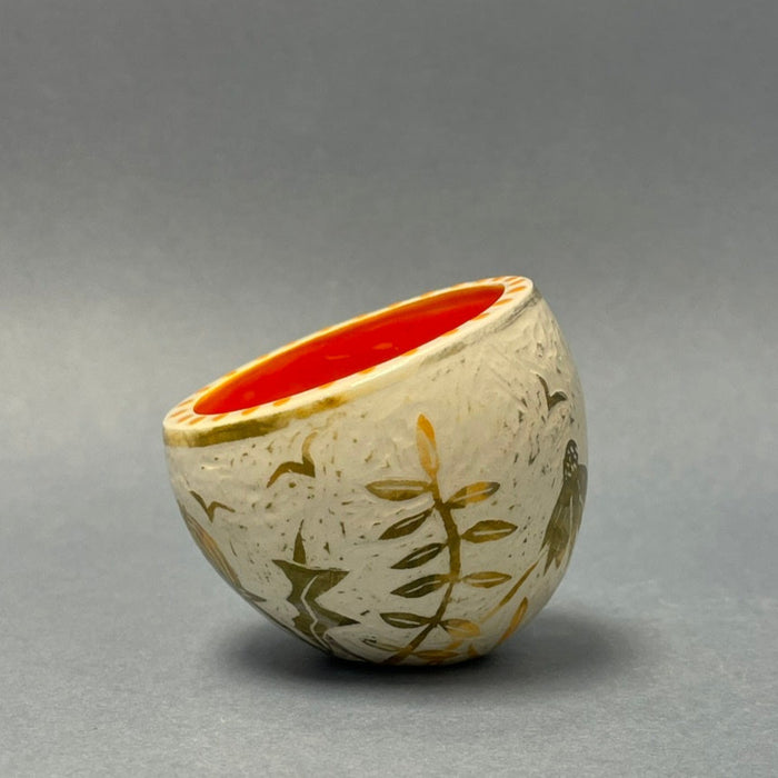 Small Sgraffitto bowl by Sarah Moss