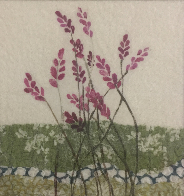 Wildflowers - textile art by Lindsey Tyson