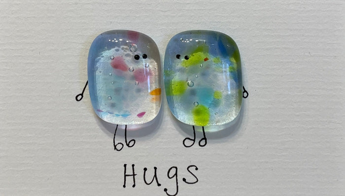 Hugs PP- Fused Glass and Illustration