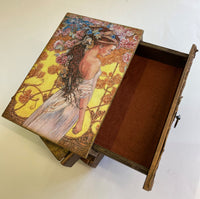 Wooden Jewellery Drawers by Monika Maksym featuring Ed Org Artwork