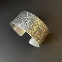 Dragonfly Aluminium Cuff by Anna Roebuck