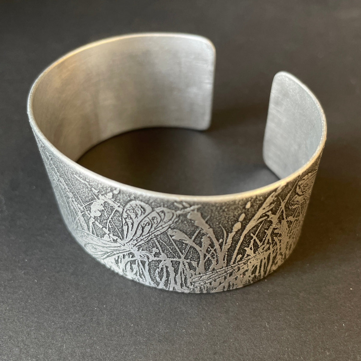 Dragonfly Aluminium Cuff by Anna Roebuck