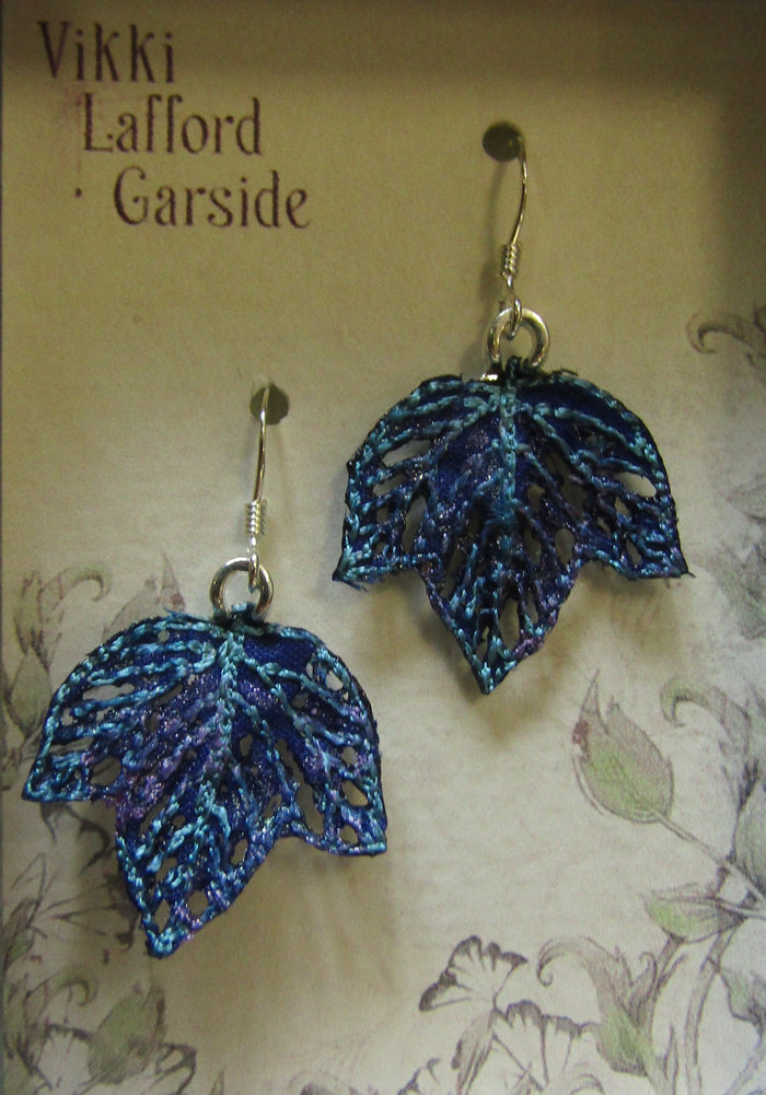 Tiny Leaf Earrings by Vikki Lafford Garside