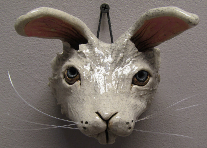 'Hare Head' hand-sculpted by Emily Stracey