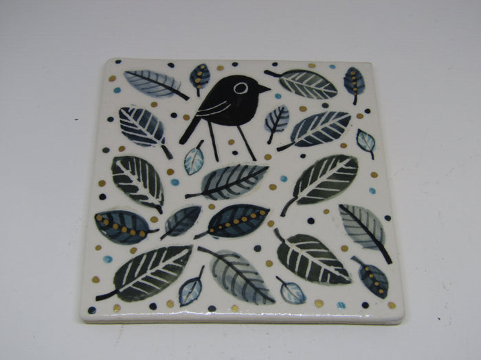 ceramic tile with lustre by Karen Risby 