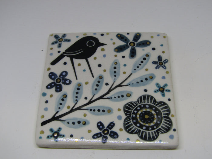 ceramic tile with lustre by Karen Risby 