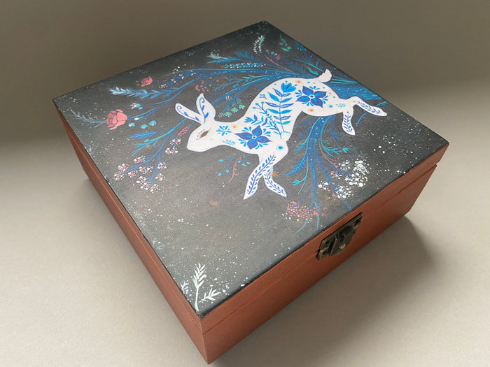 Square Jewellery / Trinket Box by Monika Maksym featuring Artwork by Kae Winter