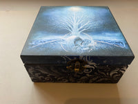 Square Jewellery / Trinket Box by Monika Maksym featuring Artwork by Mark Duffin (MM88)