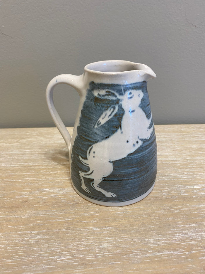 Dancing Hare Design Pottery Jug by Neil Tregear