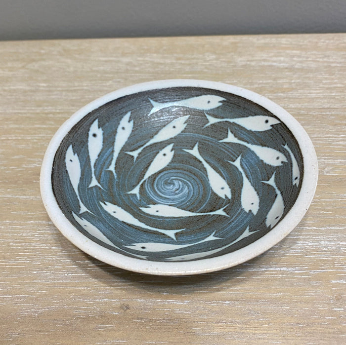 Pottery Dipping Bowl - Fish Design by Neil Tregear